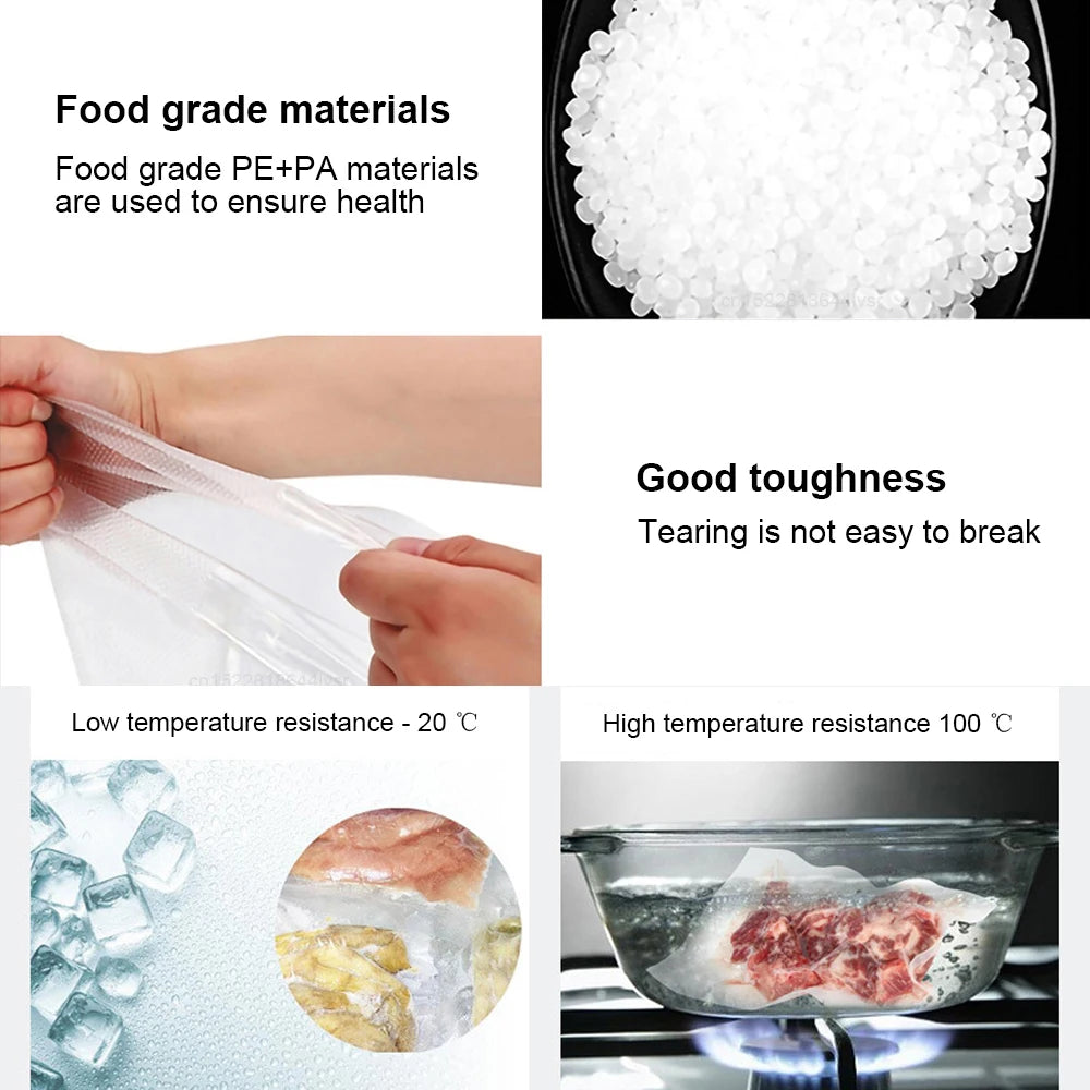 Vacuum Packaging Bags – Food Storage Pouches for Vacuum Sealer Machines
