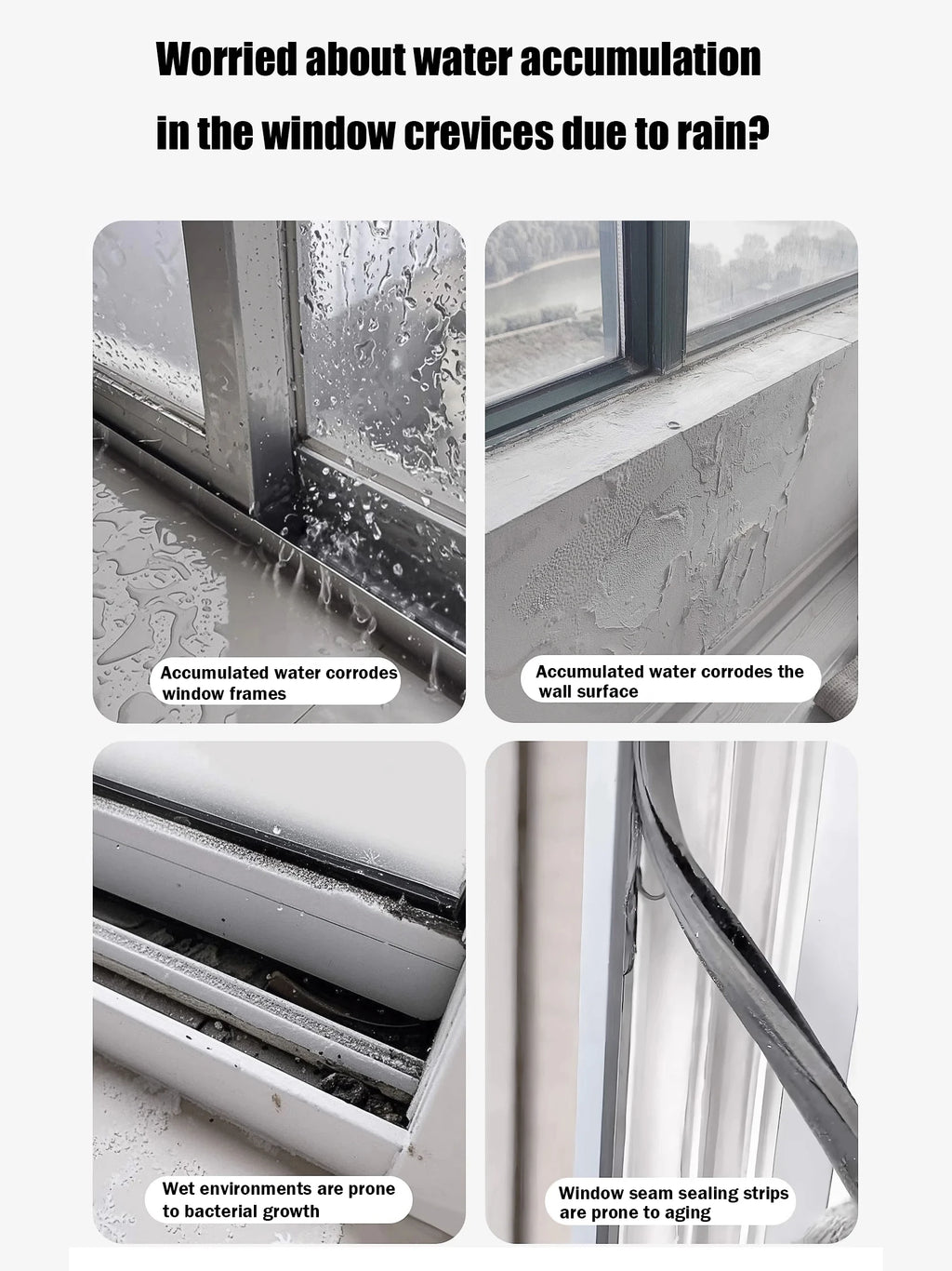 Aluminum Window Water Deflector – Weatherproof Flashing Strip for Home