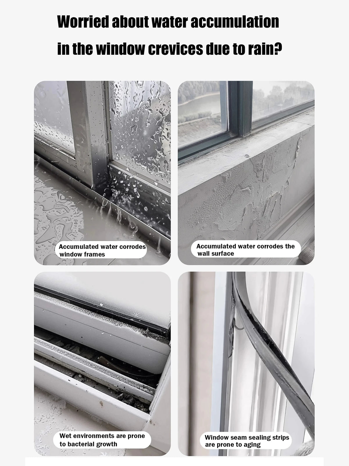 Aluminum Window Water Deflector – Weatherproof Flashing Strip for Home
