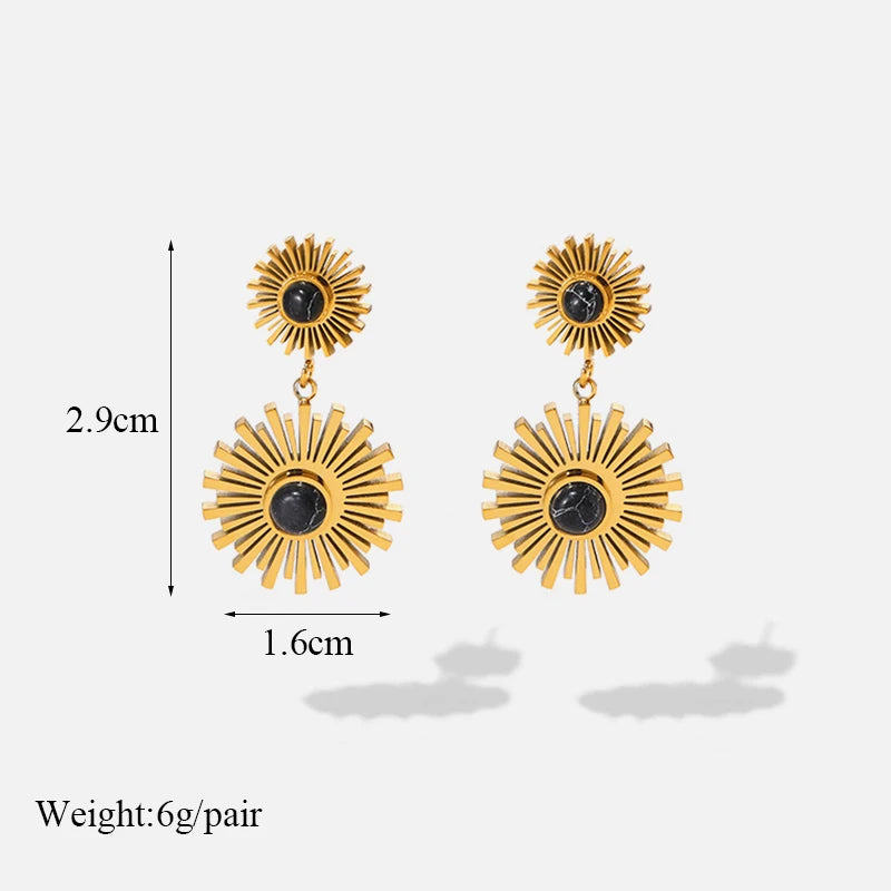 316L Stainless Steel Waterproof Earrings – Minimalist Jewelry for Vacation