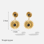 316L Stainless Steel Waterproof Earrings – Minimalist Jewelry for Vacation