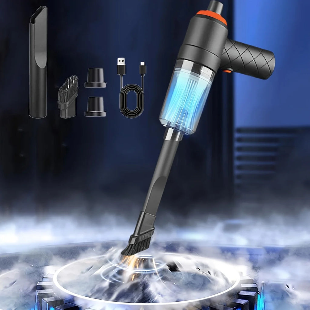 6-in-1 Handheld Car Vacuum – Wireless Portable Cleaner for Auto and Home