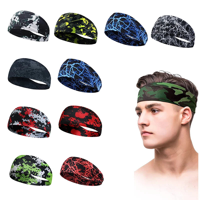 Absorbent Sports Headband – Unisex Anti-Sweat Band for Running and Yoga