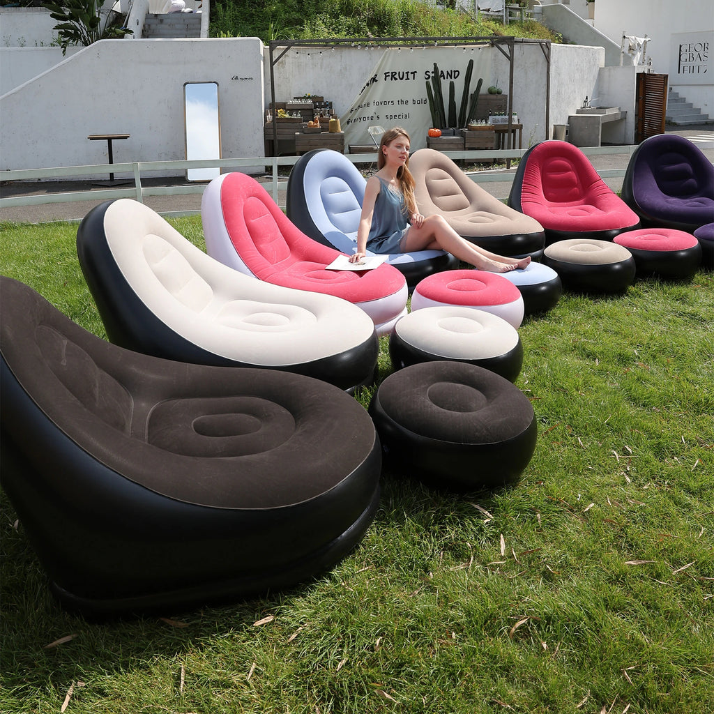 Inflatable Air Sofa Bed – Portable Foldable Recliner for Outdoor Camping