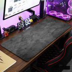 Large Grey Desk Mat – 900x400mm Stitched Edge Mouse Pad for Gaming and Office