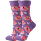 Colorful Cartoon Animal Crew Socks – Fun Harajuku Apparel for Men and Women