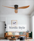 Modern DC Motor Ceiling Fan – Low Profile Minimalist for Home Decor