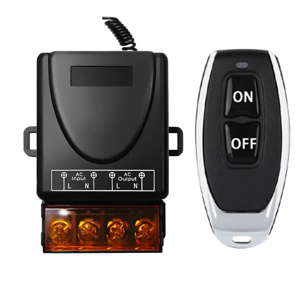 Wireless Remote Relay Switch – 72V-220V Receiver for Motor and Pump Control