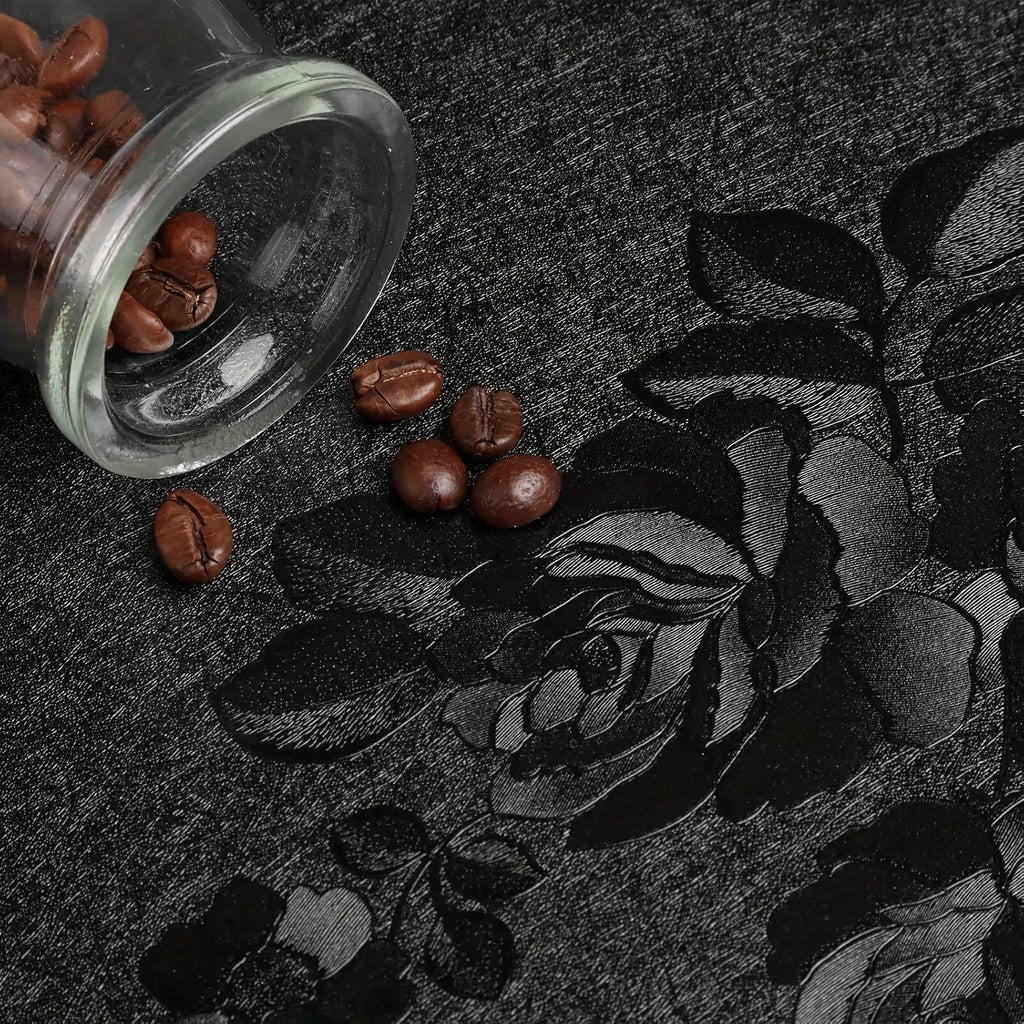 3D Floral Peel and Stick Wallpaper – Embossed Self-Adhesive Film for Decor