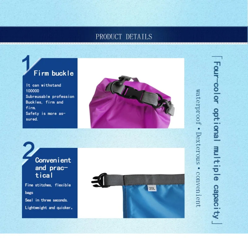 Waterproof Dry Bag – Floating Sack for Kayaking Camping and Fishing