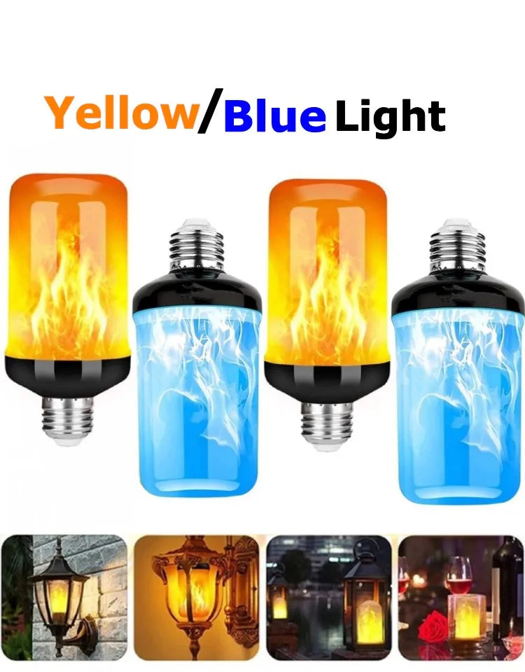 LED Flame Effect Light Bulb – Dynamic Fire Simulation for Home Decoration