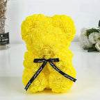 Artificial Rose Flower Bear – Romantic Gift for Valentine's Day and Birthday