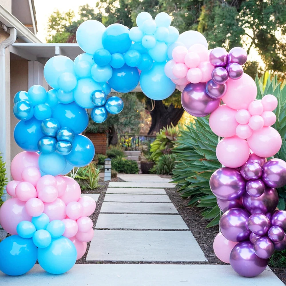 Metallic Assorted Balloons – Decorative Party Decor for Weddings and Birthdays