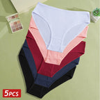 Cotton Briefs – Soft Striped Low Rise Underwear for Women
