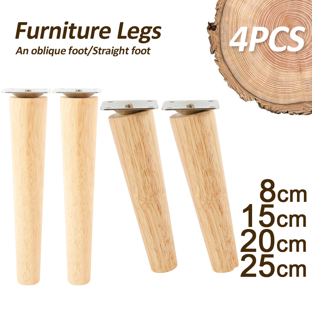 Solid Wooden Furniture Legs – Replacement Feet for Tables and Chairs
