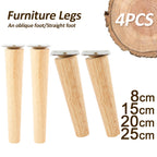 Solid Wooden Furniture Legs – Replacement Feet for Tables and Chairs
