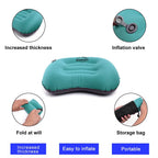 Portable Inflatable Camping Pillow – Compressible Air Cushion for Outdoors