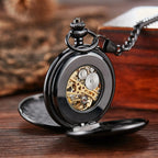 Mechanical Pocket Watch – Hollow Roman Numeral Dial for Men and Women