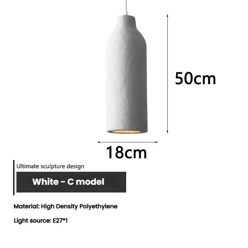 Wabi Sabi LED Chandelier – Modern Minimalist Pendant Light for Dining Room