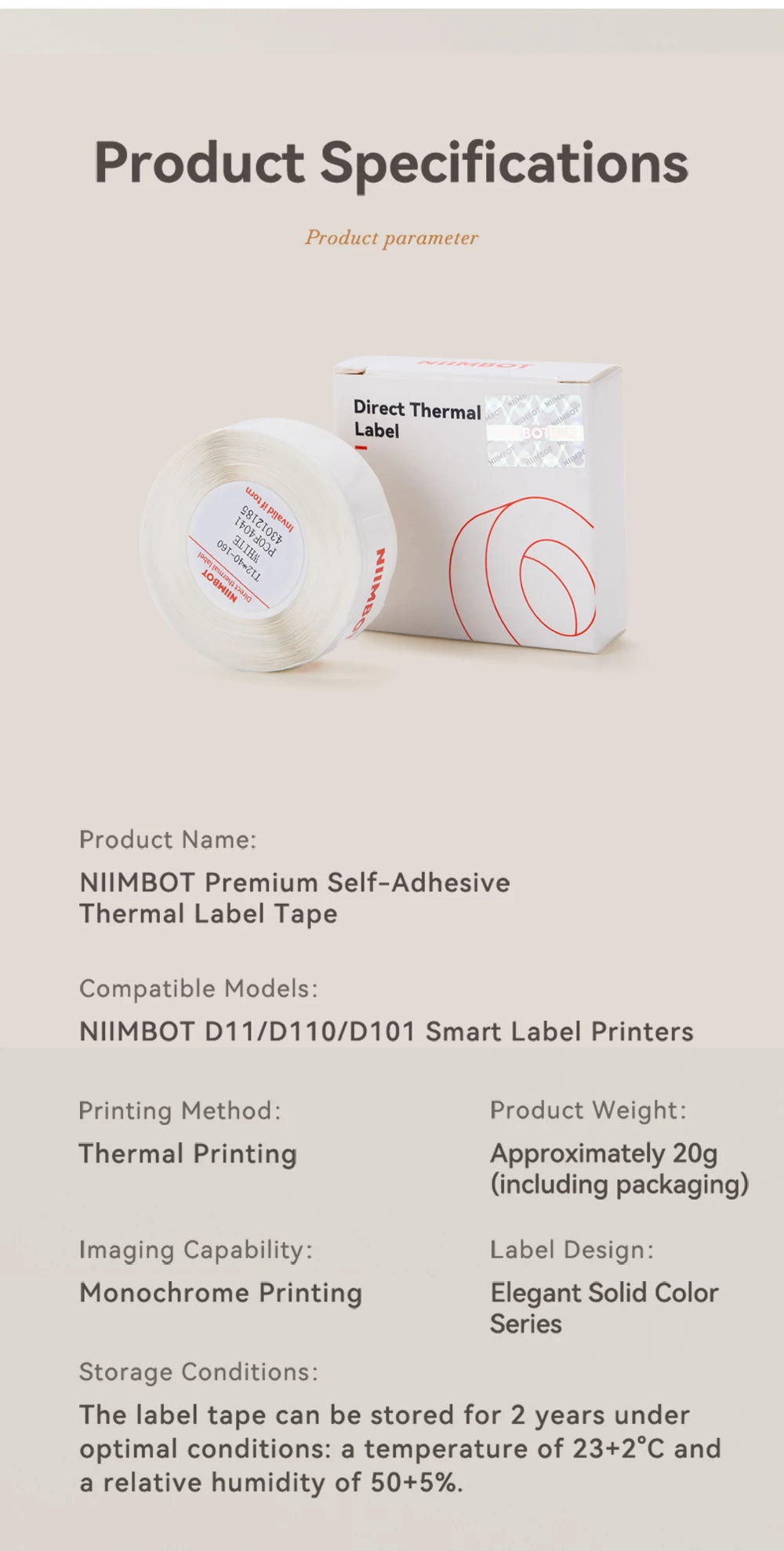 Waterproof Thermal Label Stickers – Adhesive Paper for D11/D110/D101 Printers