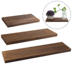 Wall Mounted Floating Wood Shelf – Single Layer Display for Home Decor