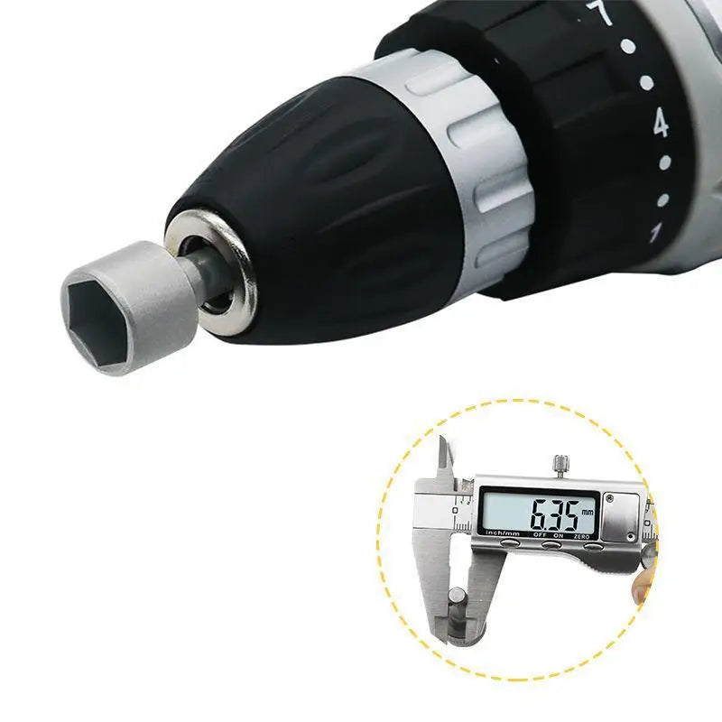 Hex Socket Nut Driver Set – 5mm-13mm Sleeve Nozzles for Mechanical Repairs