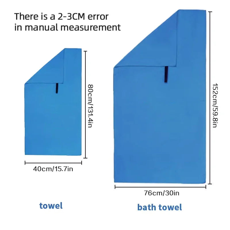 Ultra-Absorbent Microfiber Towel – Quick-Drying Compact Gear for Sports and Outdoors