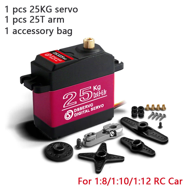 Waterproof Digital Metal Gear Servo – High Speed RC Steering for 1/8 1/10 Cars