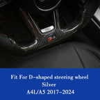 Aluminum S-Line Steering Wheel Emblem – Decorative Car Interior Accessory