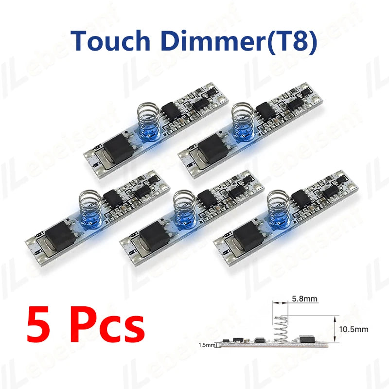 LED Touch Dimmer Switch – Aluminum 12V 24V Controller for Cabinet Lighting