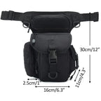 Nylon Drop Leg Bag – Tactical Waist Pack for Motorcycle Hiking Travel