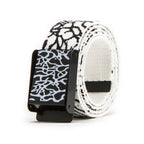 Graffiti Print Canvas Belt Pants – Unisex Streetwear for Casual Hip Hop Style