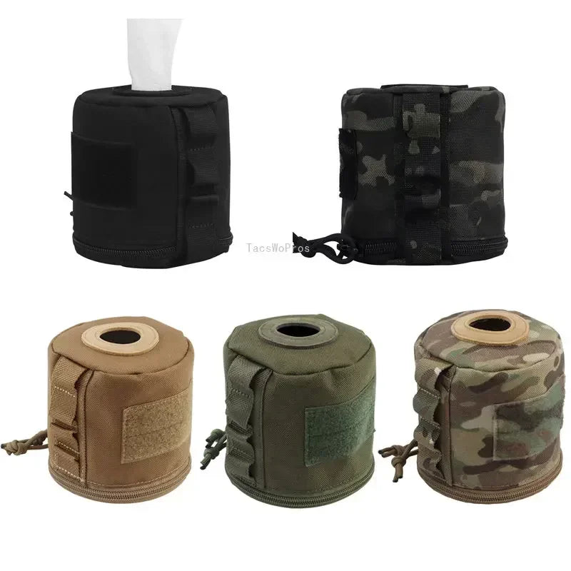 Molle Tissue Dispenser – Tactical Roll Paper Storage for Outdoor Hunting