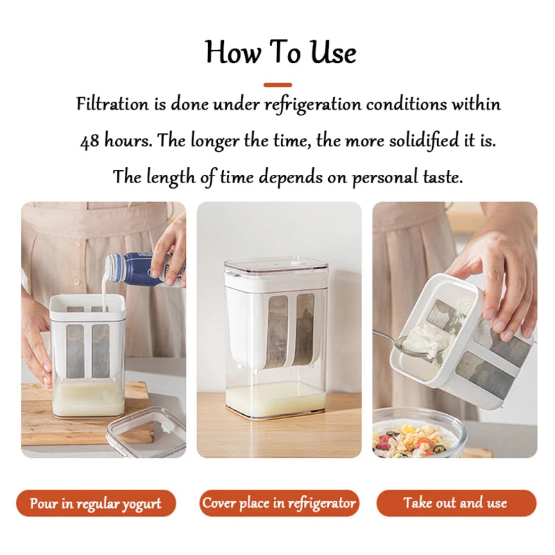 Stainless Steel Greek Yogurt Maker – Whey Strainer for Kitchen Fermentation