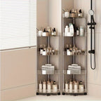 Multi-Layer Bathroom Storage Trolley – Transparent Space-Saving Rack for Home Organization