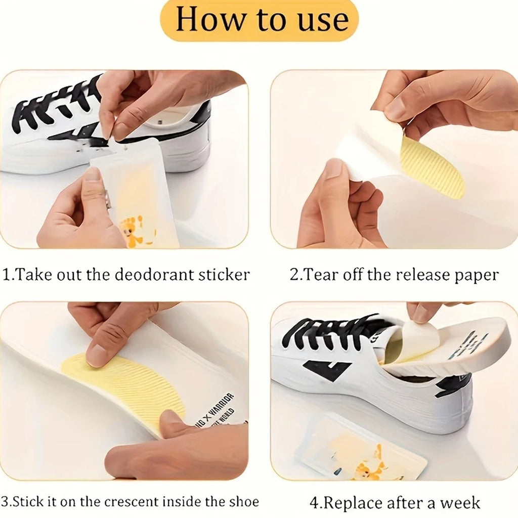 Scented Shoe Insole Stickers – Odor Neutralizing Fresheners for Daily Wear