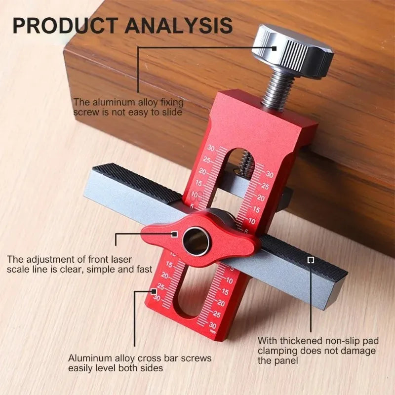 Cabinet Door Installation Jig – 6/8/10mm Positioning Tool for Woodworking