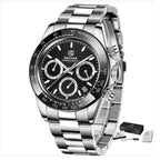 BENYAR Stainless Steel Chronograph Watch – Luxury Quartz for Men