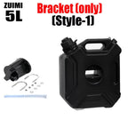 5L Plastic Fuel Canister – Lockable Backup Tank for Motorcycle SUV Storage