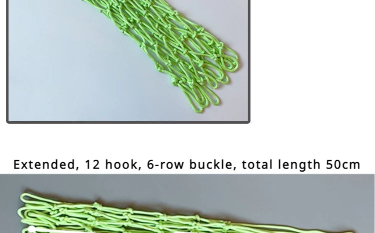 Luminous Basketball Net – 50cm Fluorescent Glow-in-the-Dark for Night Games