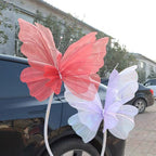 Large 3D Gauze Butterfly Decoration – Hollow Hanging Display for Weddings
