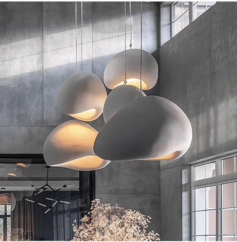 Wabi Sabi Pendant Light – Nordic Minimalist Chandelier for Dining Room Decor