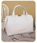 Large PU Travel Cosmetic Bag – Waterproof Toiletry Organizer for Makeup
