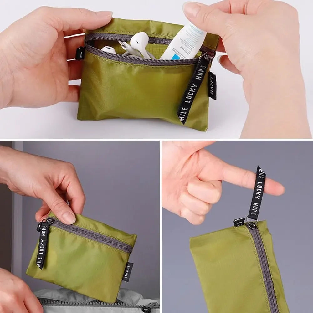 Waterproof Zipper Storage Pouch – Portable Organizer for Travel and Outdoor Hiking