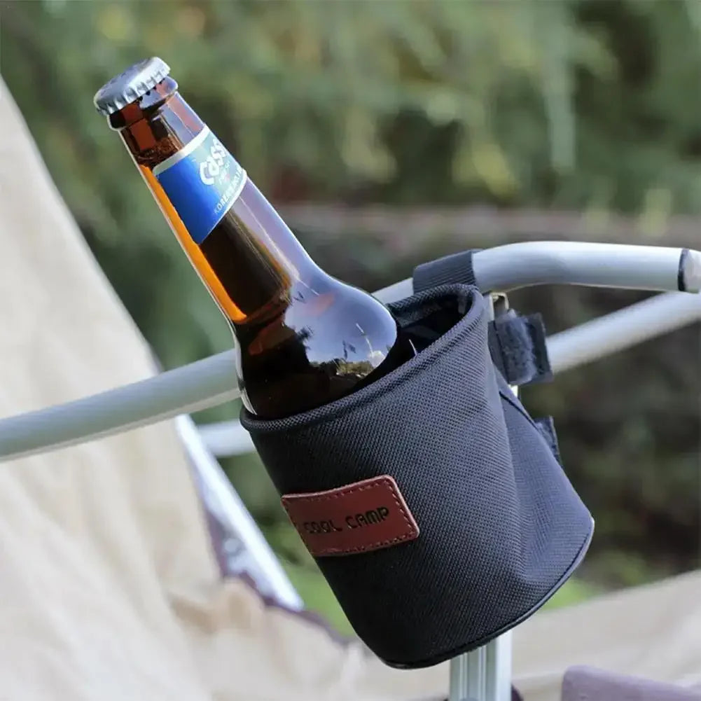 Portable Camping Chair Cup Tray – Clip-on Drink Holder for Outdoor Fishing