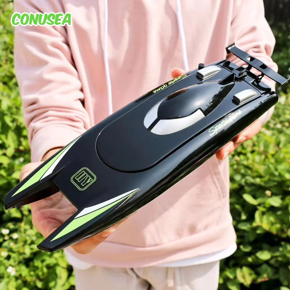 High Speed RC Racing Boat – 2.4G Dual Motor Watercraft for Kids