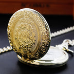Vintage Gold Quartz Pocket Watch – Minimalist Necklace for Unique Gifts