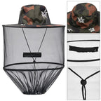 Mosquito Head Net Hat – Sun Protection Mesh Veil for Outdoor Fishing Hiking