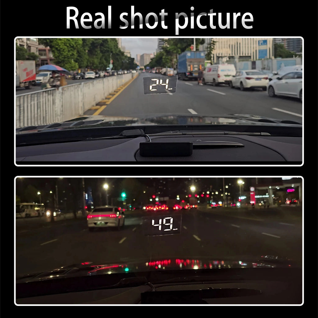 GPS Digital Head Up Display – Windshield Speedometer for Universal Auto