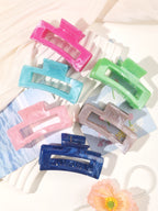 Matte Square Hair Claw Clips – Non-slip 3.4 inch Accessories for Thick Hair